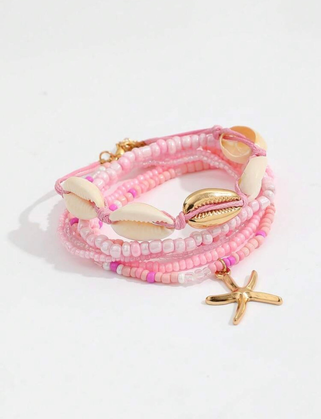Bracelets pink fantasy / 7pcs