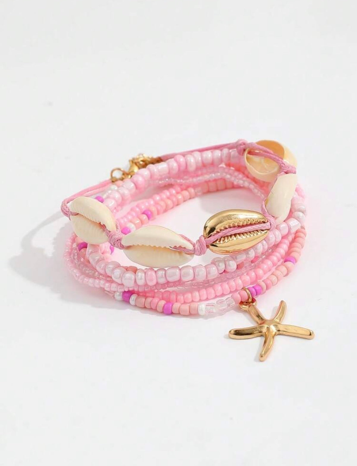 Bracelets pink fantasy / 7pcs