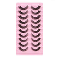 Pack(10) Faux cils effet œil de biche lécher