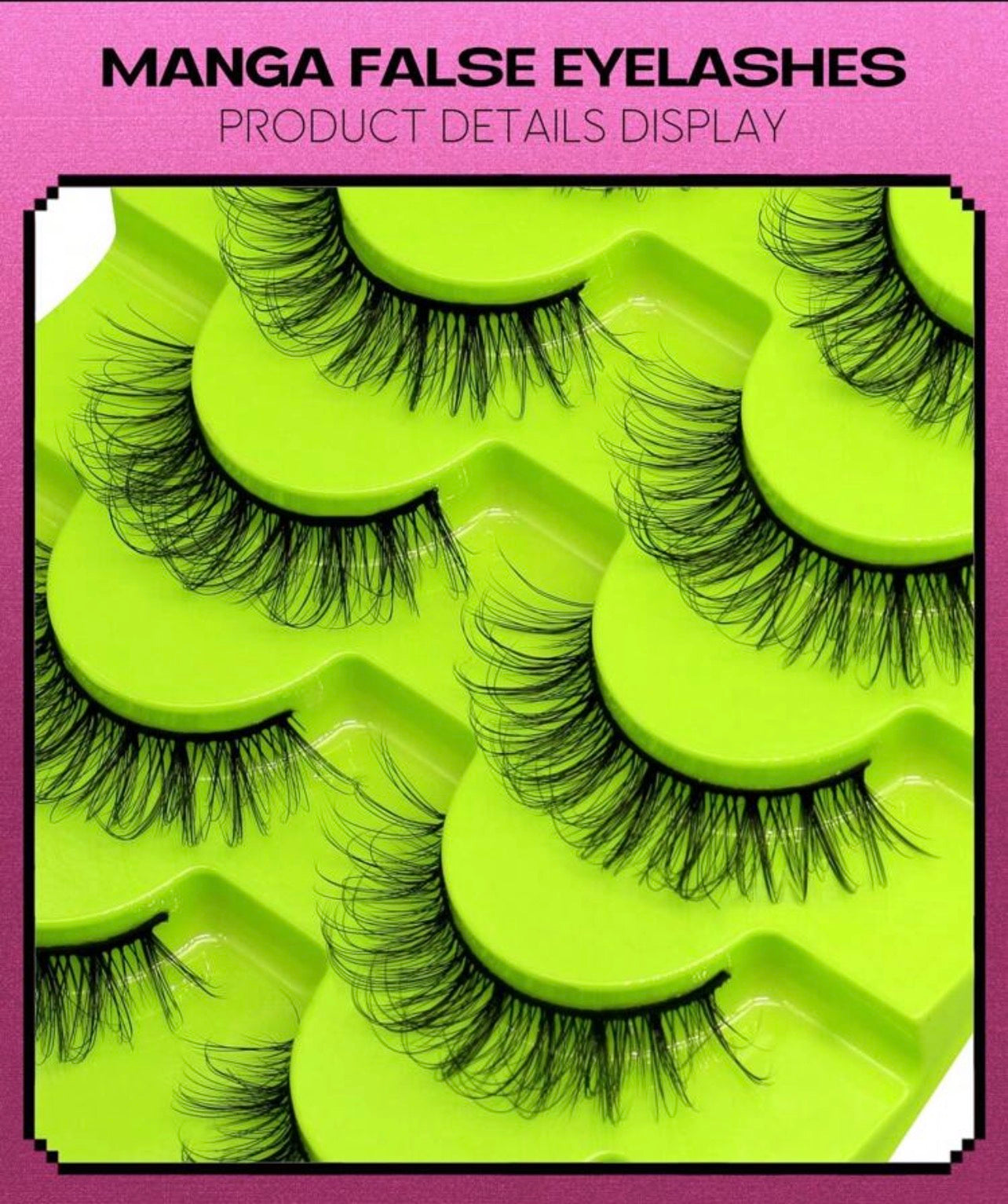 Pack(7) Faux cils Naturel