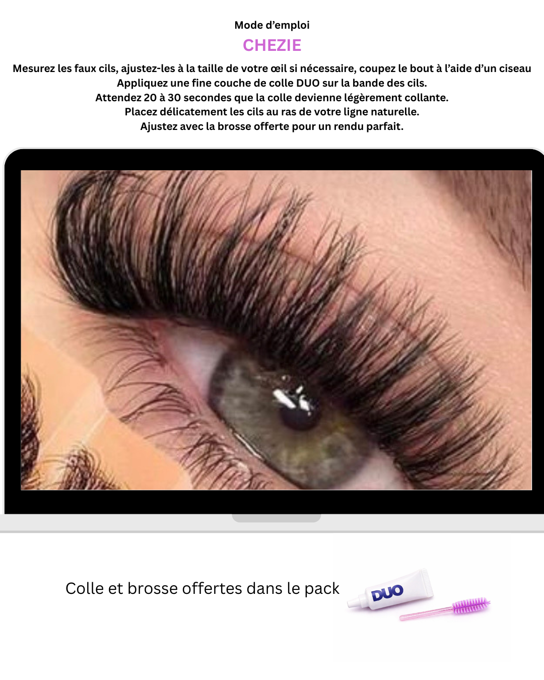Pack Faux cils œil de chat (7paires)