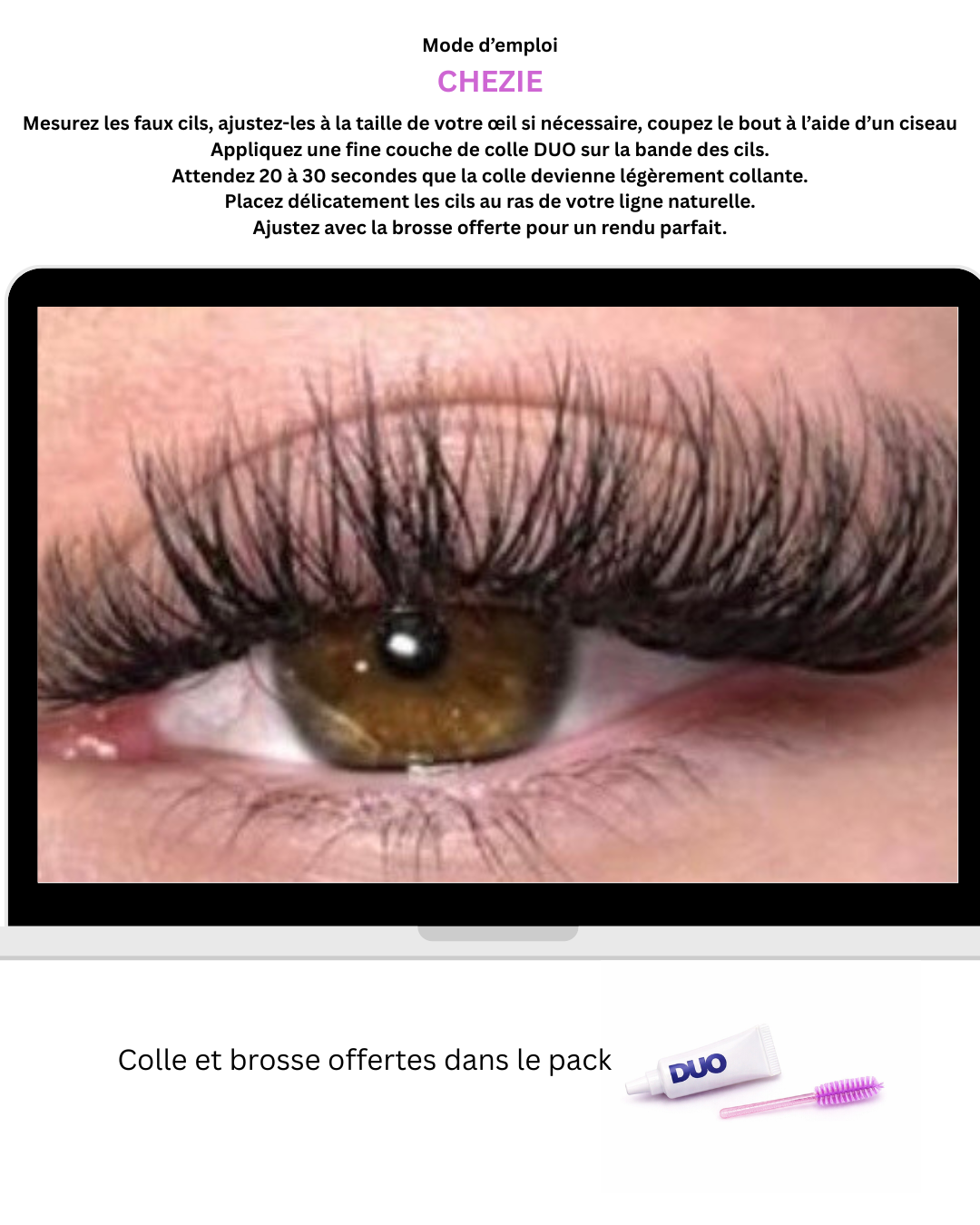 Pack Faux cils criss cross (10 paires)