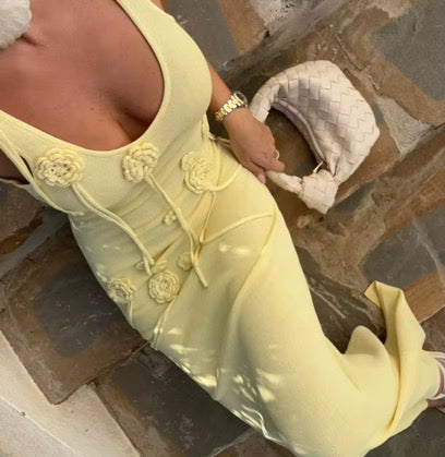 Robe Santorini - jaune