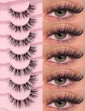 Pack (7) faux cils bande transparent