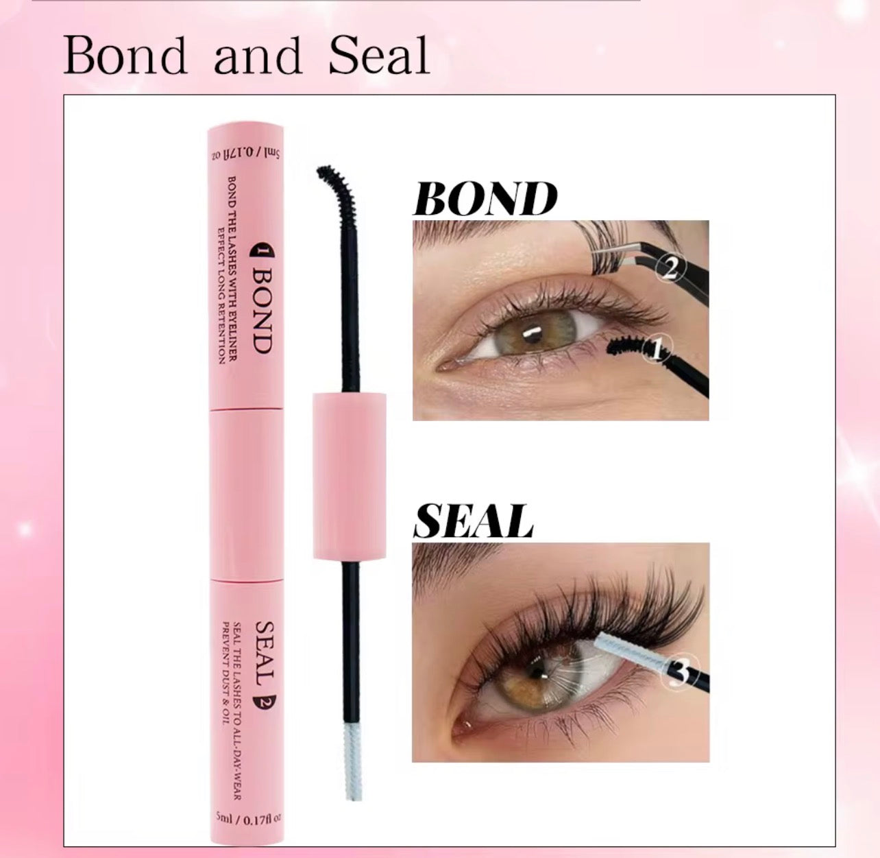 Colle cils Bond&Seal /remover /pince