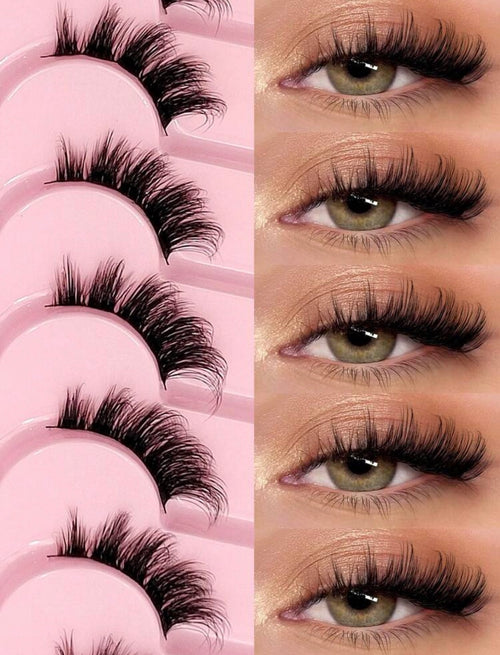 (10) Demi faux-cils œil de biche
