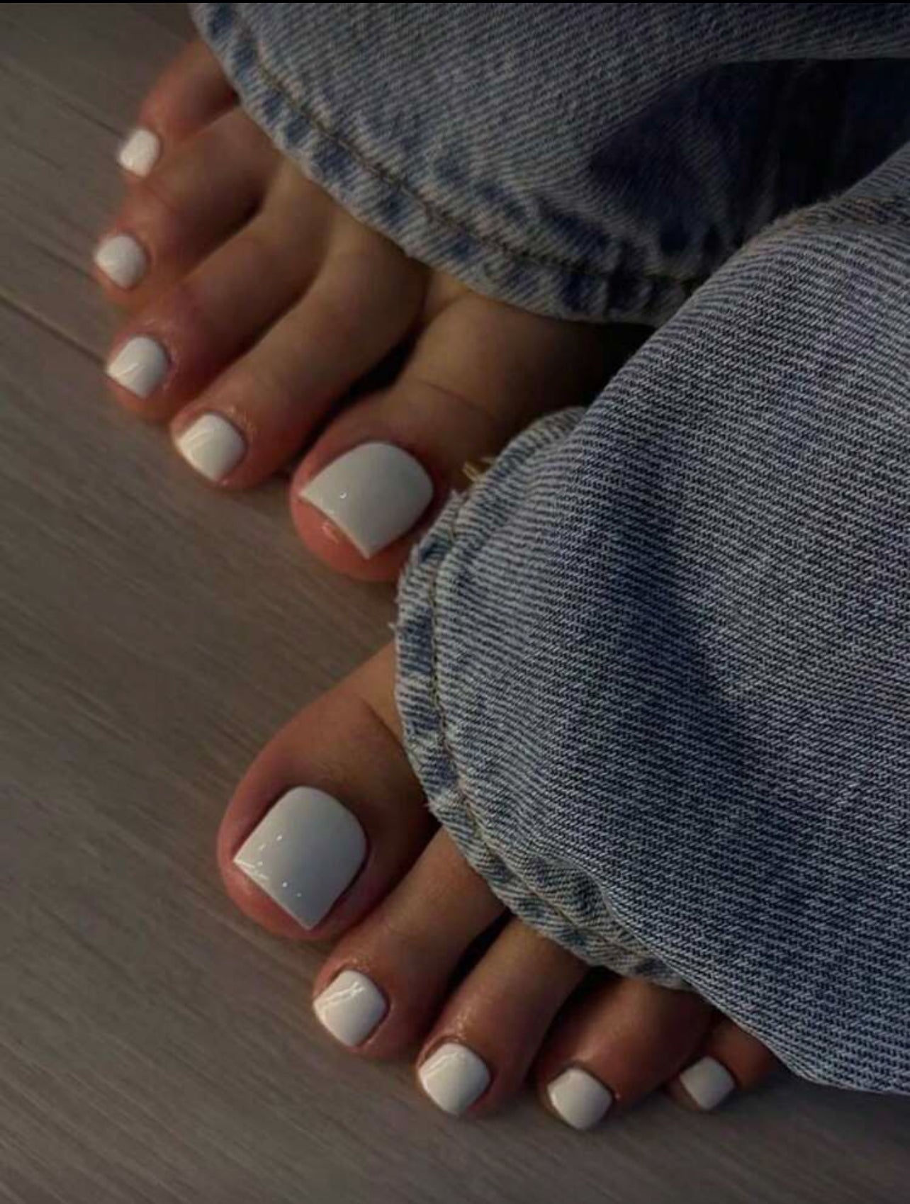 Ongles pieds blanc