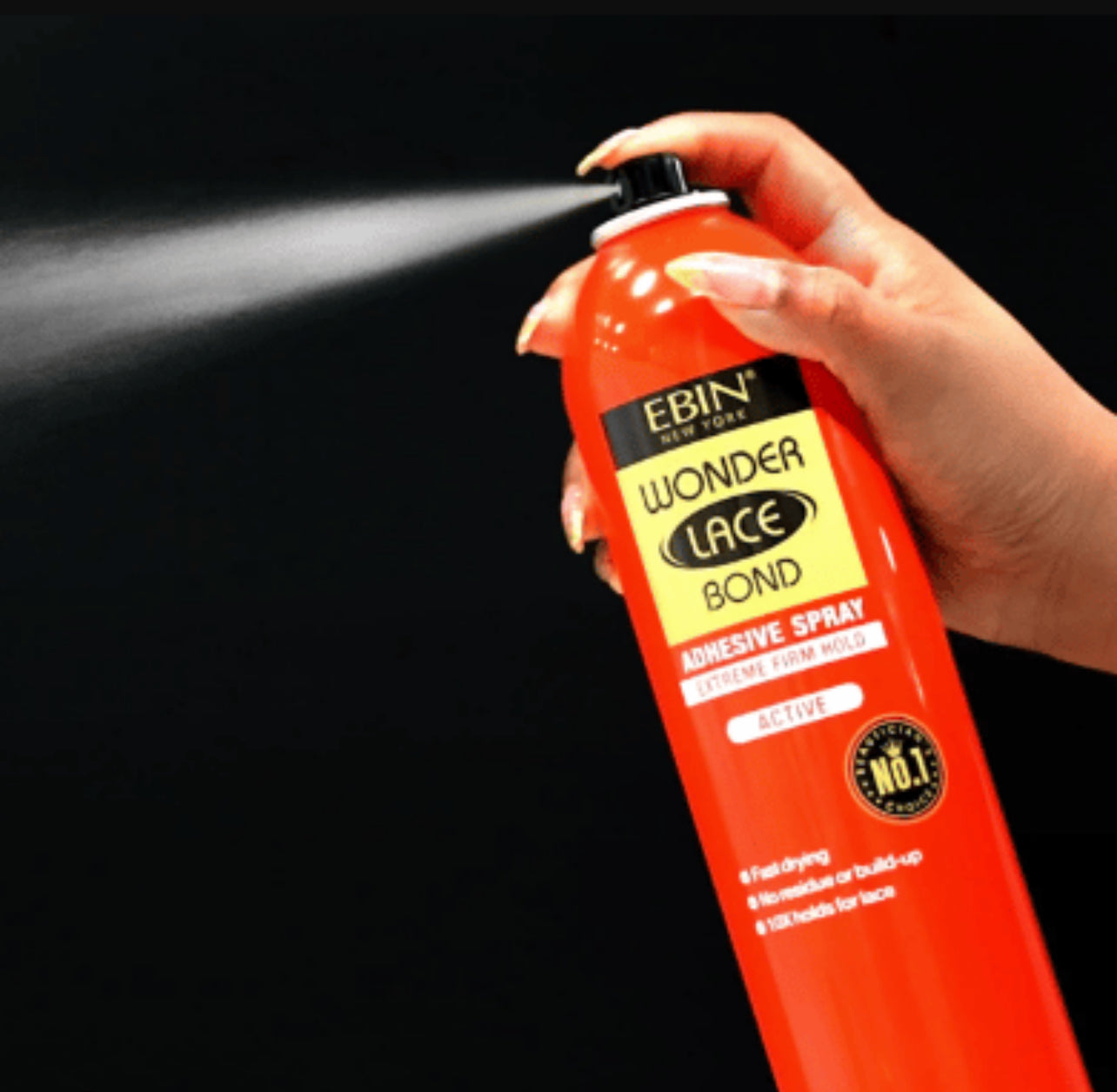 Lack spray Ebin (noir&rouge&jaune)