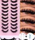 Pack (10) faux cils doll
