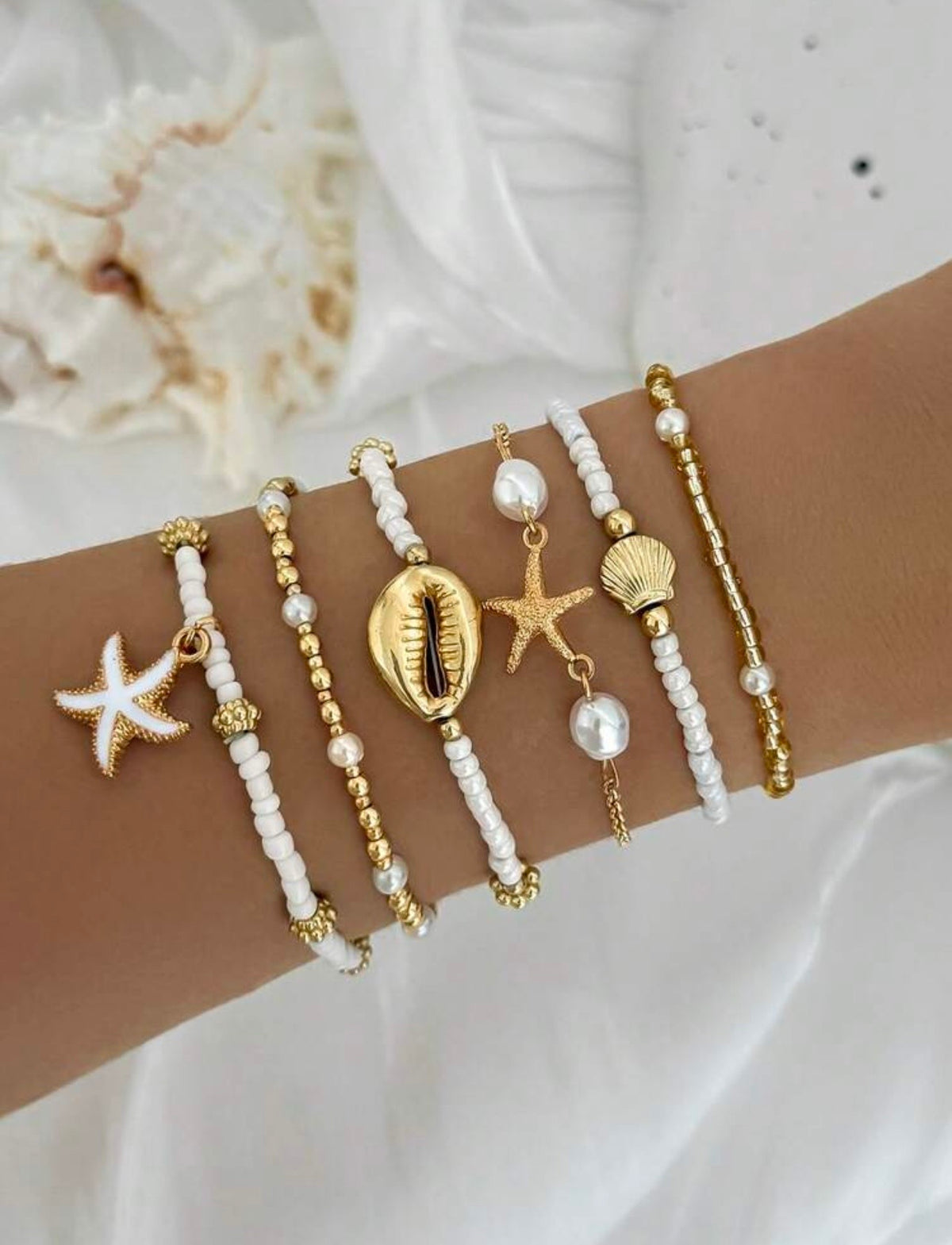 Bracelets perle enchantée /6pcs
