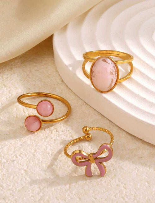 Bague Baby Rose/3pcs