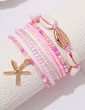 Bracelets pink fantasy / 7pcs