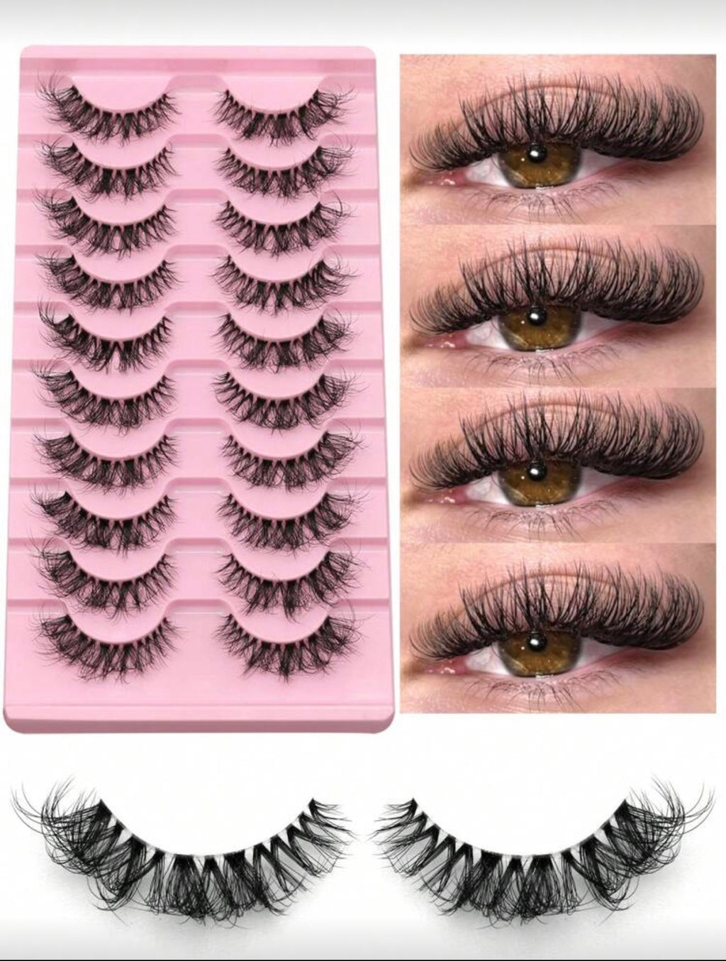 Pack Faux cils criss cross (10 paires)