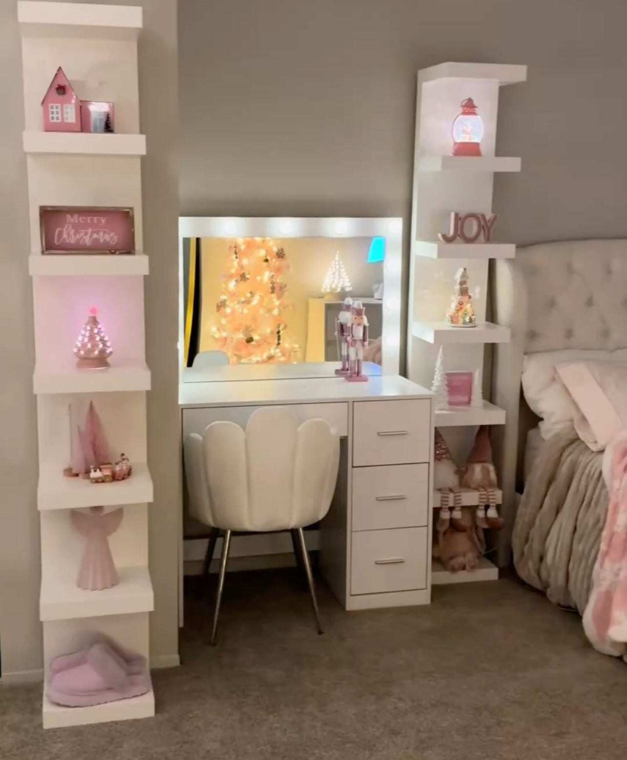 Meuble Vanity mirror + deux étagères