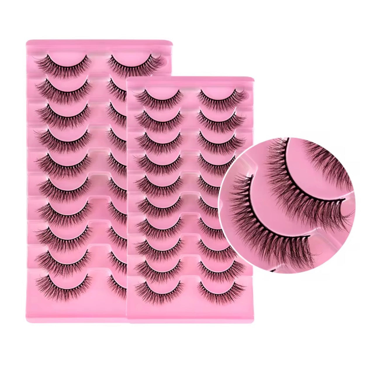 Pack(10) faux cils naturel