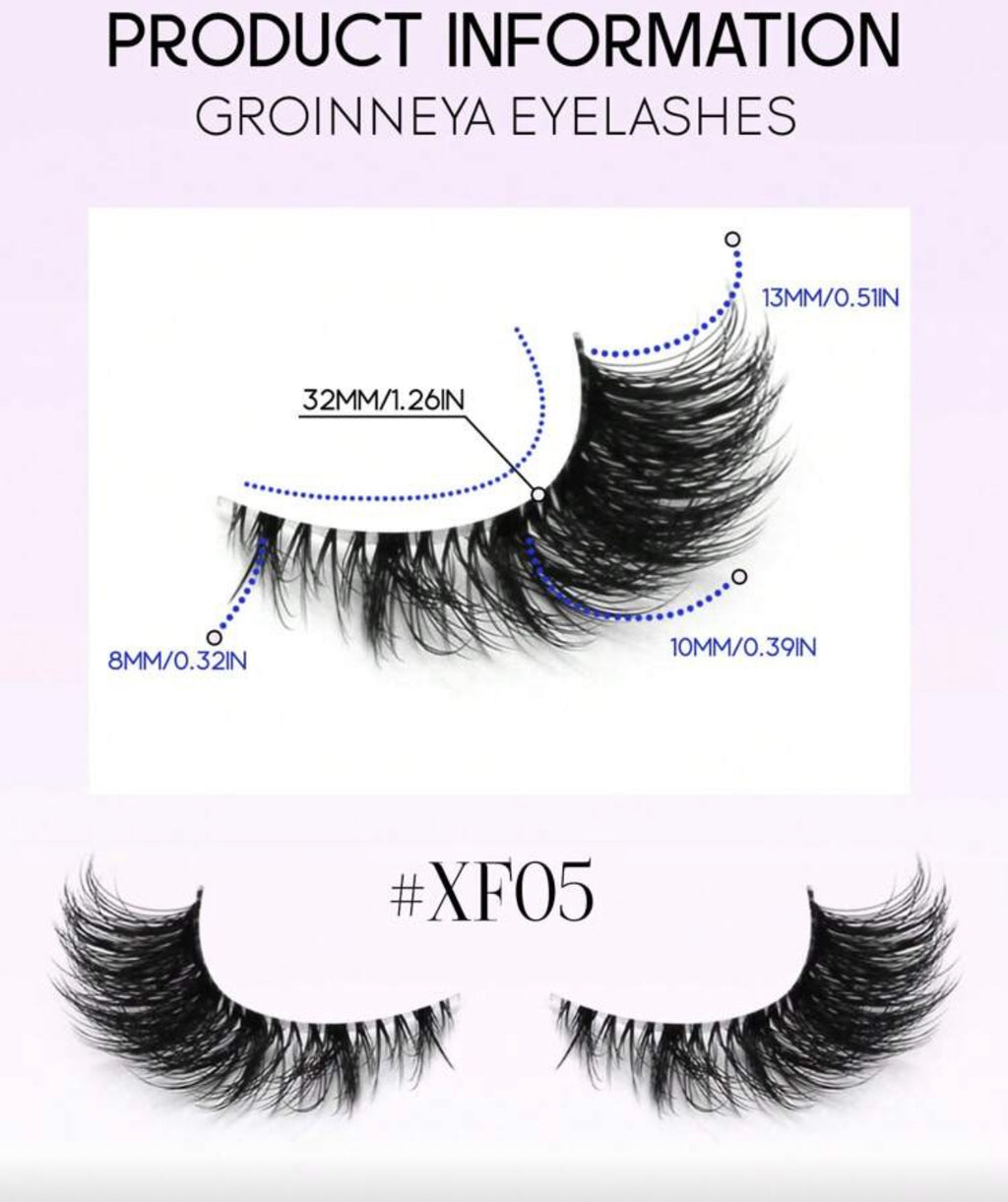Pack faux cils Œil de biche (7paires)