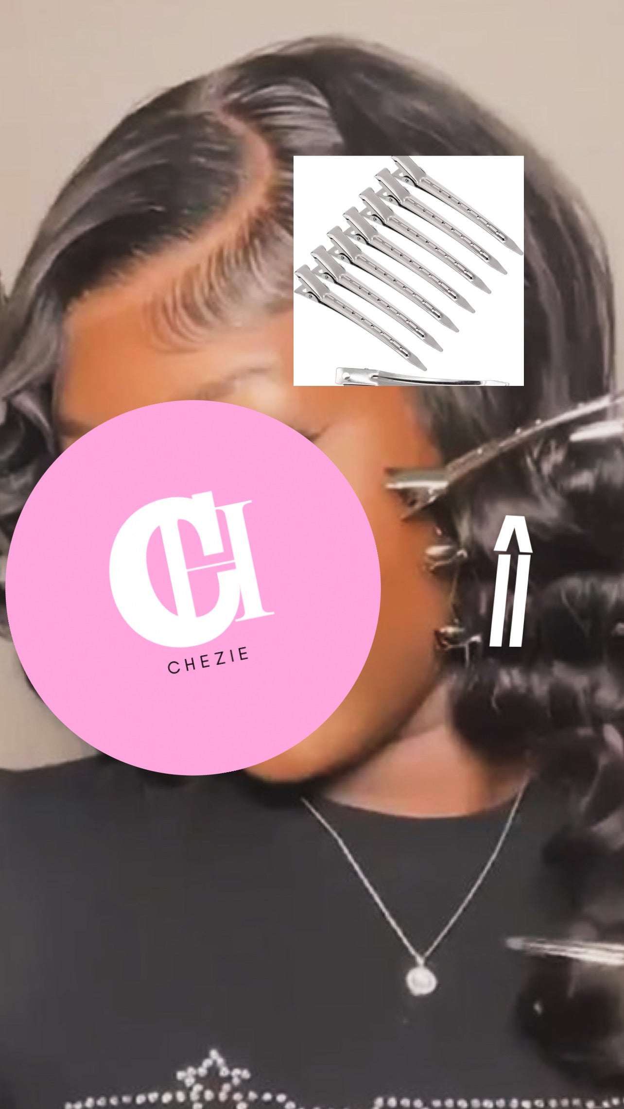 Pinces pour boucles/ 10 pcs