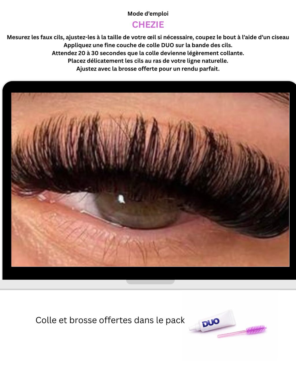 Pack faux cils doll (10paires)