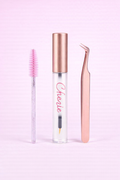 Colle cils+brosse+ pince
