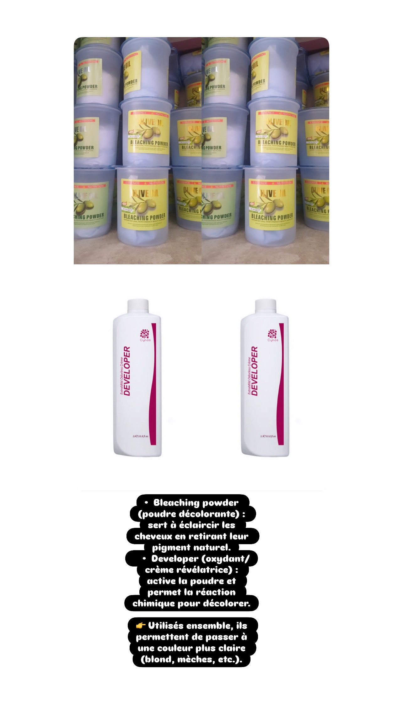 Pack décoloration capillaire