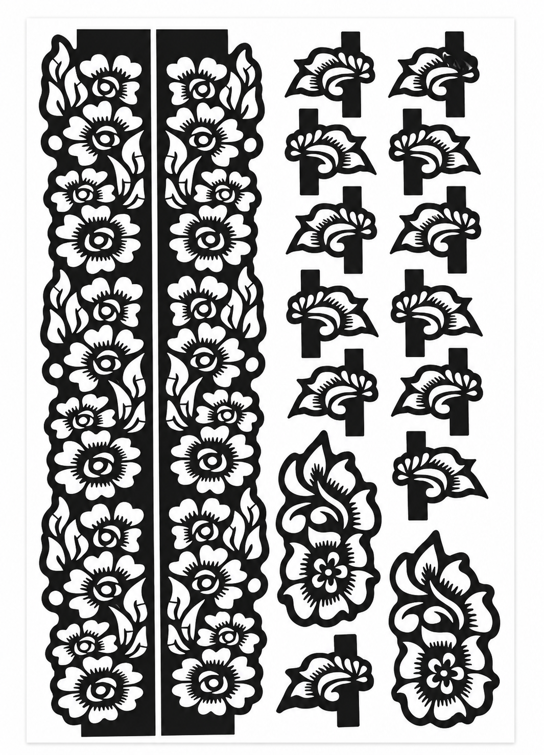 Motif et liquide henné