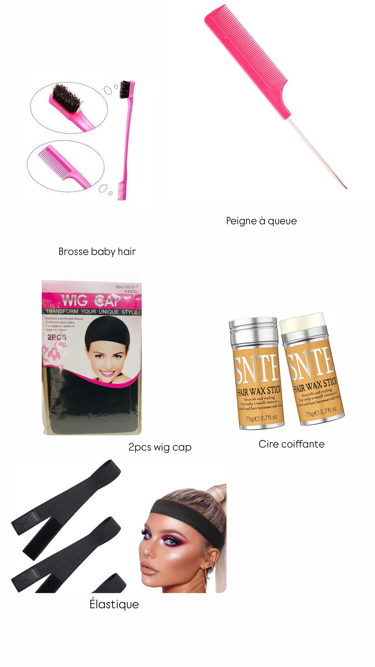 Kit d’accessoires entretien cheveux