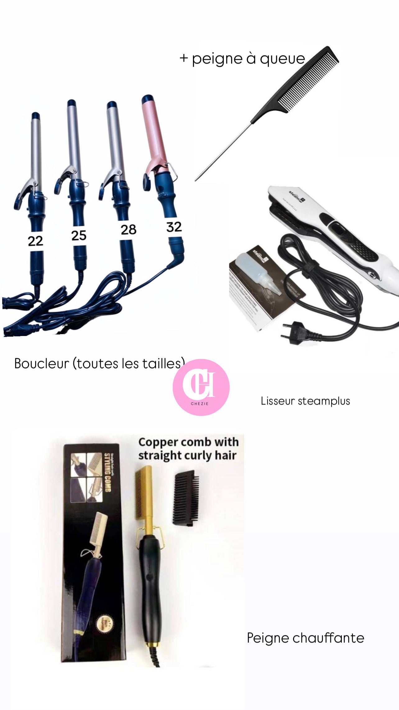 Pack outils de coiffure